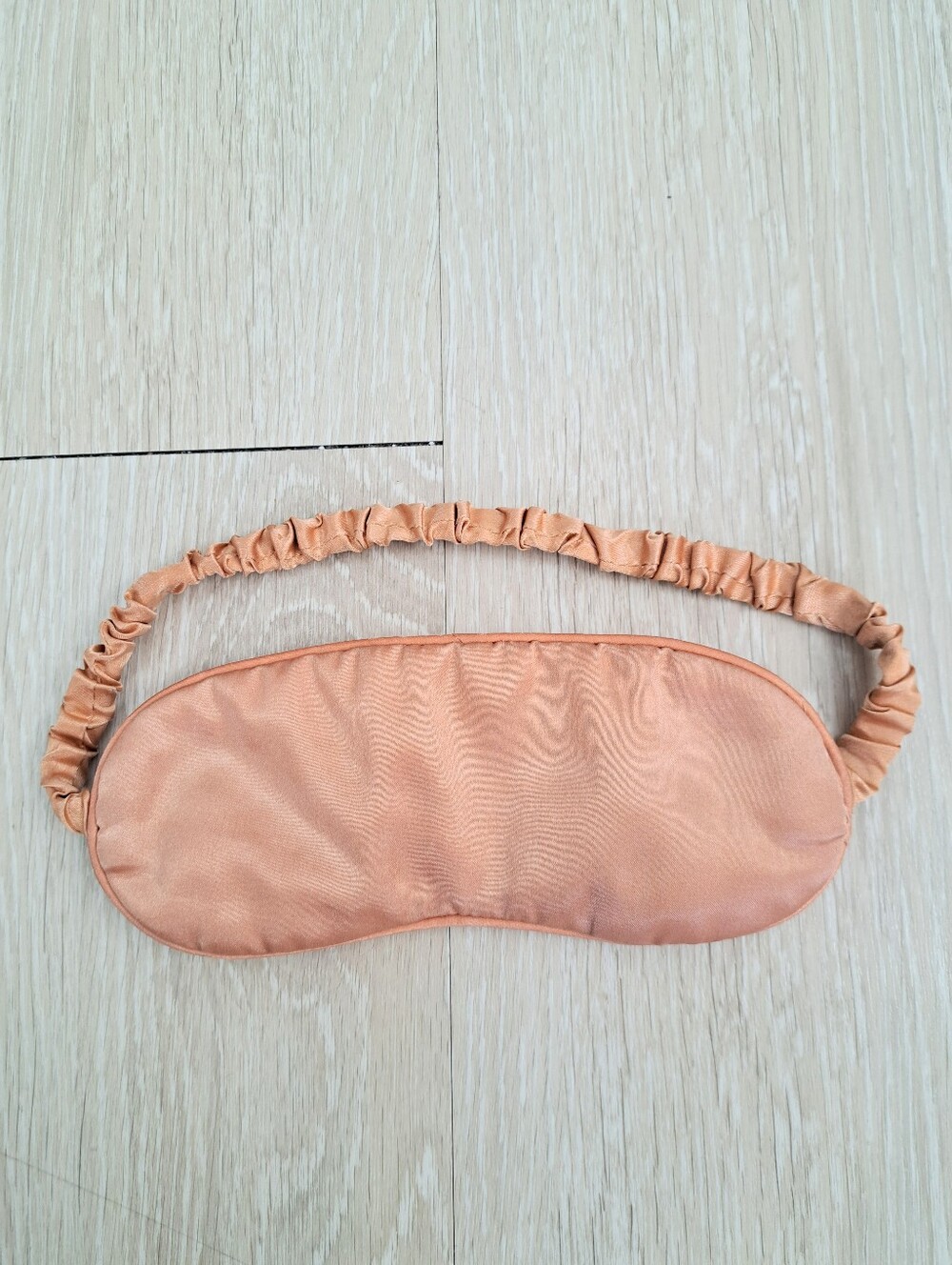 Silky Sleep Mask - Peach Pink Satin Eye Mask